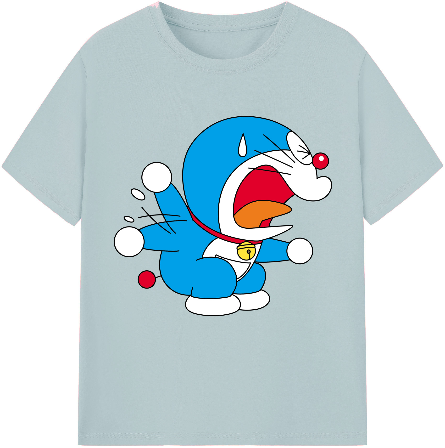 （画像用） ドラえもん Doraemon 綿100％半袖Tシャツ（フロントプリント）